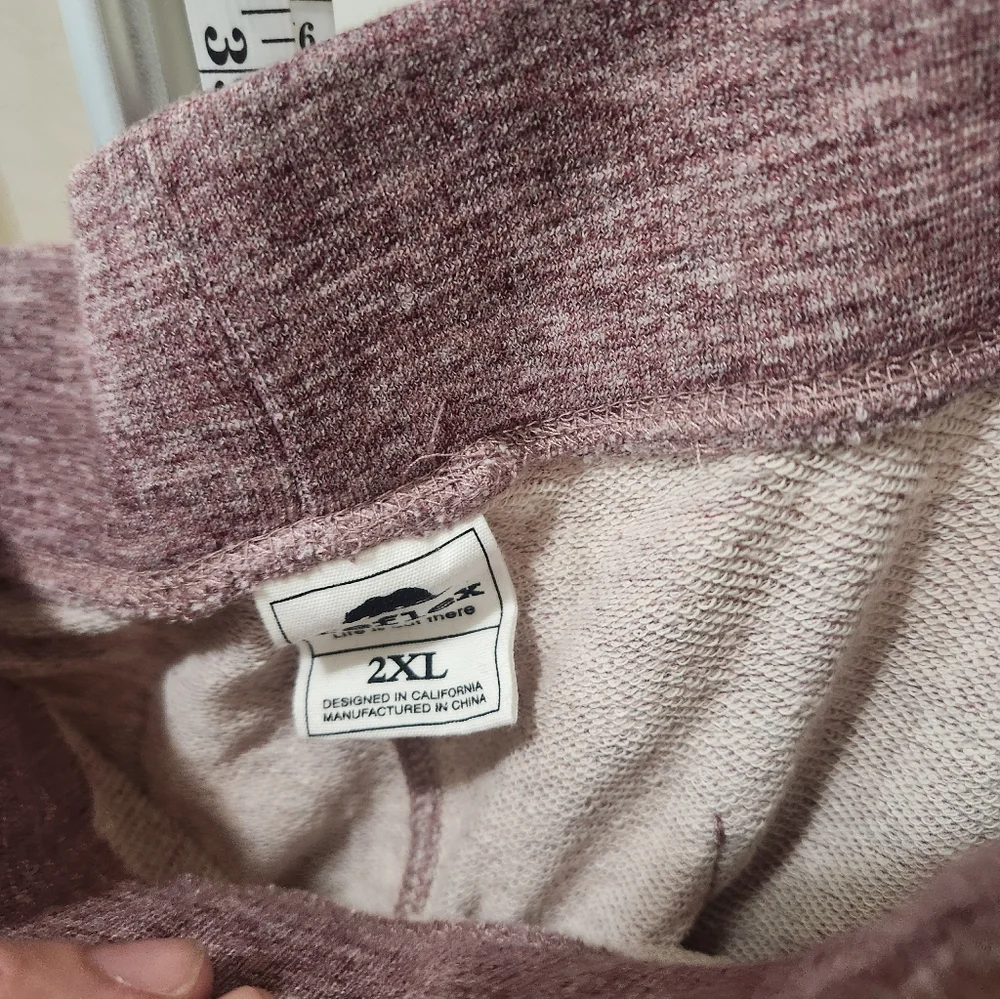 Women's Maroon Jogger Pants Size 2xl With The Tags